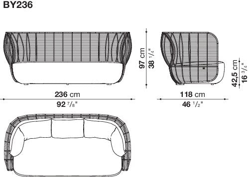 B&B italia Bay Outdoor sofa