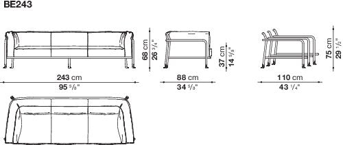 B&B italia Borea Outdoor sofa