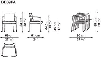 B&B italia Borea Outdoor Dining Chair
