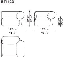 B&B italia Butterfly Outdoor sofa