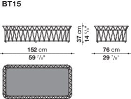 B&B italia Butterfly Outdoor Coffee Table