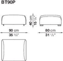 B&B italia Butterfly Outdoor sofa