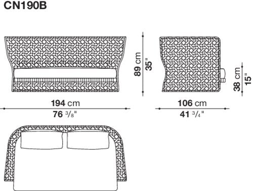B&B italia Canasta Outdoor sofa