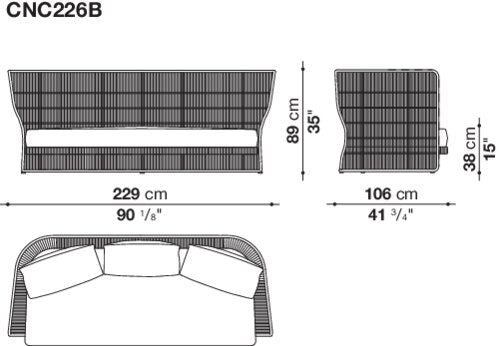 B&B italia Canasta Outdoor sofa