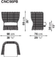B&B italia Canasta Outdoor Armchair