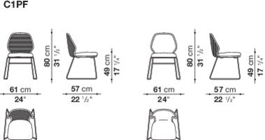 B&B italia Crinoline Outdoor Dining Chair