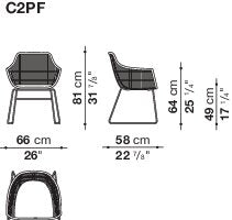 B&B italia Crinoline Outdoor Dining Chair