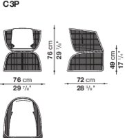 B&B italia Crinoline Outdoor Armchair