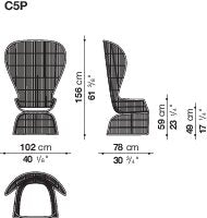 B&B italia Crinoline Outdoor Armchair
