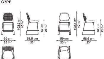 B&B italia Crinoline Outdoor Dining Chair