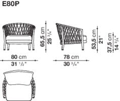 B&B italia Erica Outdoor Armchair