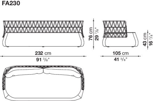 B&B italia Fat Outdoor sofa