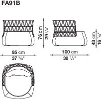 B&B italia Fat Outdoor Armchair