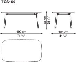 B&B italia Ginepro Outdoor Dining Table