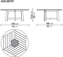 B&B italia Ginestra Outdoor Dining Table