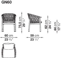 B&B italia Ginestra Outdoor Dining Chair