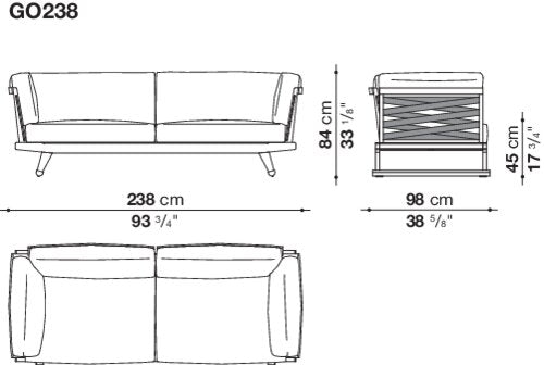 B&B italia Gio Outdoor sofa