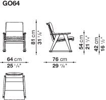 B&B italia Gio Outdoor Armchair