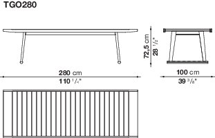 B&B italia Gio Outdoor Dining Table