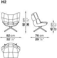 B&B italia Husk Outdoor Armchair