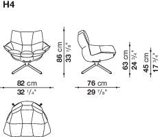 B&B italia Husk Outdoor Armchair