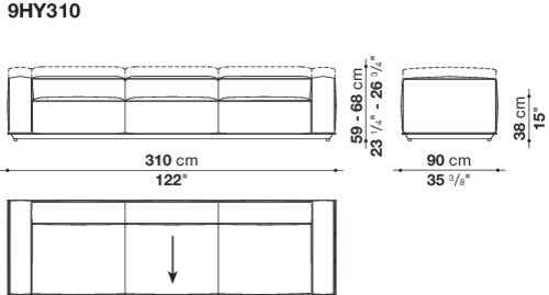B&B italia Hybrid Outdoor sofa