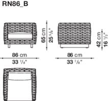 B&B italia Ray Outdoor Armchair