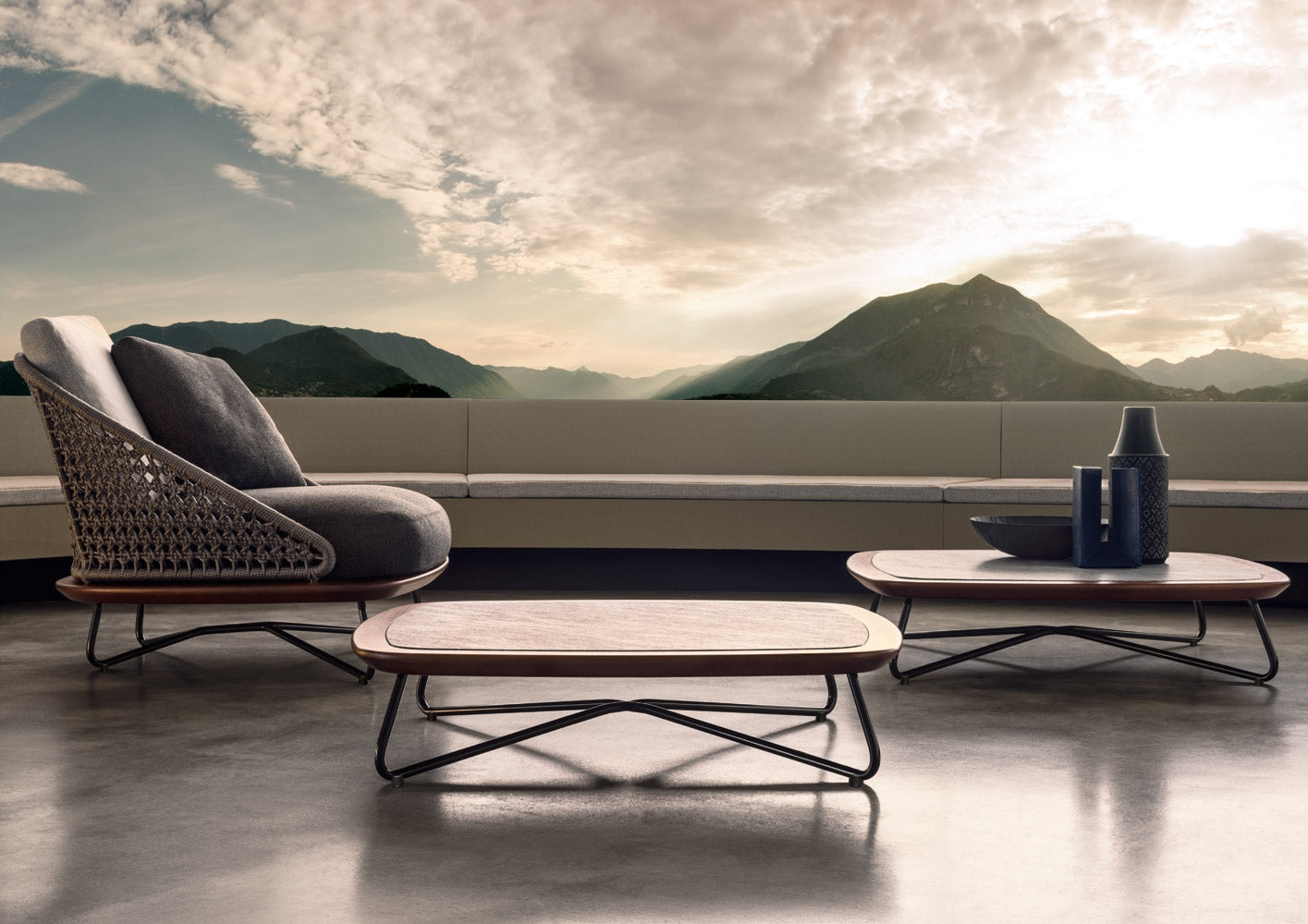 Minotti Rivera Outdoor Lounge Chair
