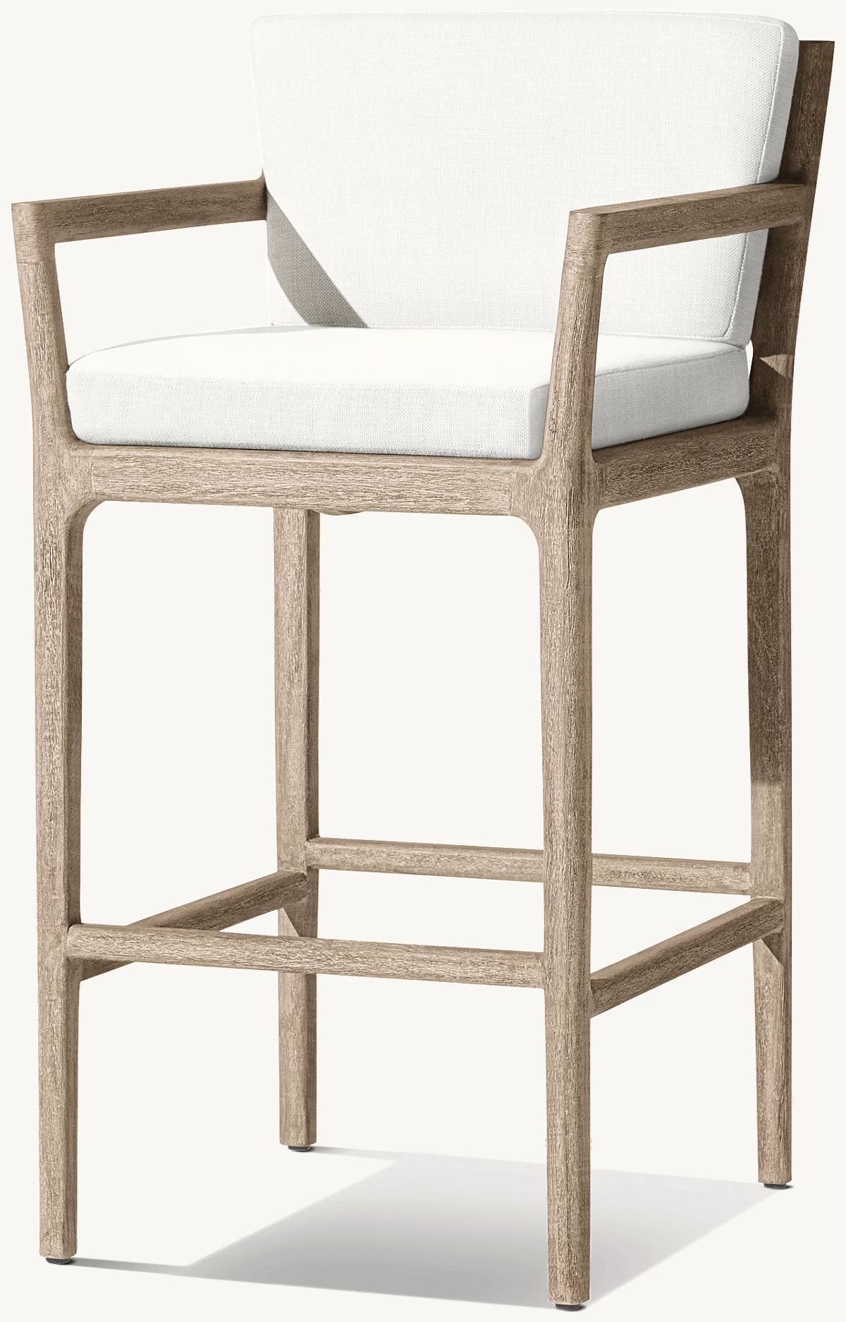 RH Laurel Teak Bar & Counter Stool