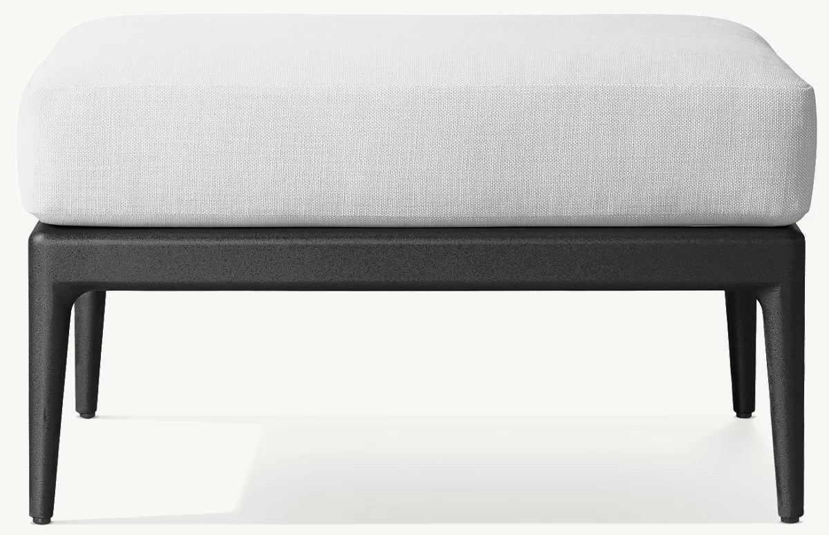 RH Laurel Ottoman