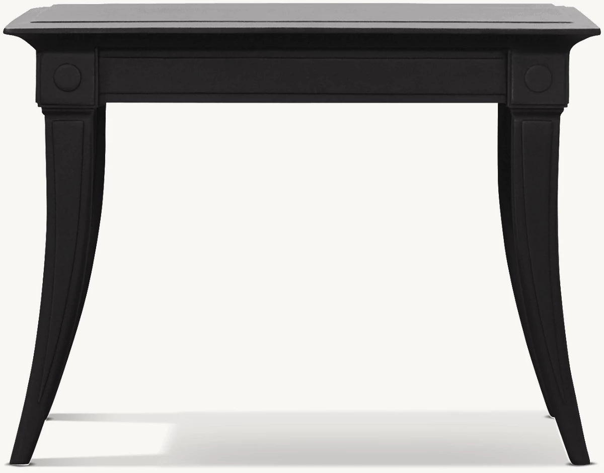 RH Klismos Cast Aluminum Square Side Table