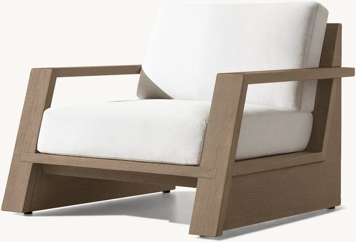 RH Tropea Teak Lounge Chair