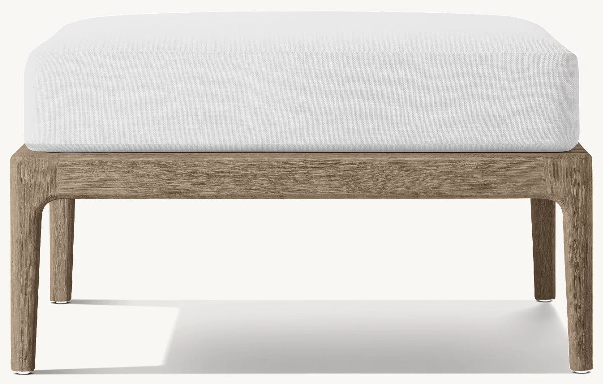 RH Laurel Ottoman