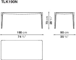 B&B italia Link Outdoor Dining Table