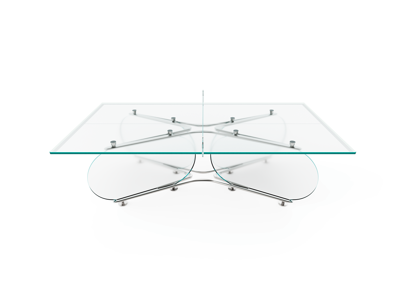 Qiocare Infinity-Glass Ping Pong Table