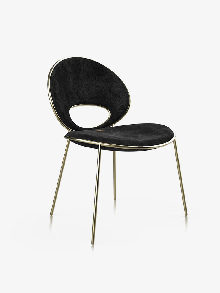 Alma De Luce Black Pearl Dining Chair