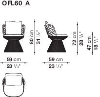 B&B italia Flair O' Outdoor Dining Chair