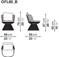 B&B italia Flair O' Outdoor Dining Chair