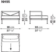 B&B italia Nooch Outdoor Armchair