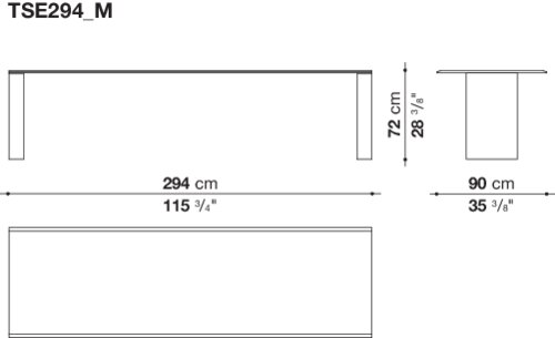 B&B Assiale Dinning Table
