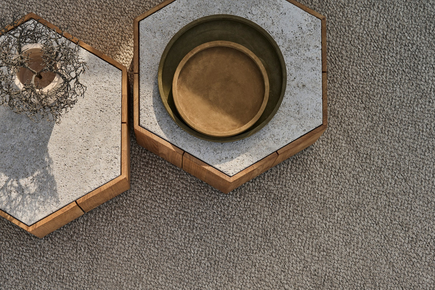 Tribu Hexagon Outdoor Side Table
