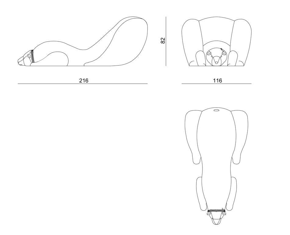 Visionnaire Dubhe Bear Armchair