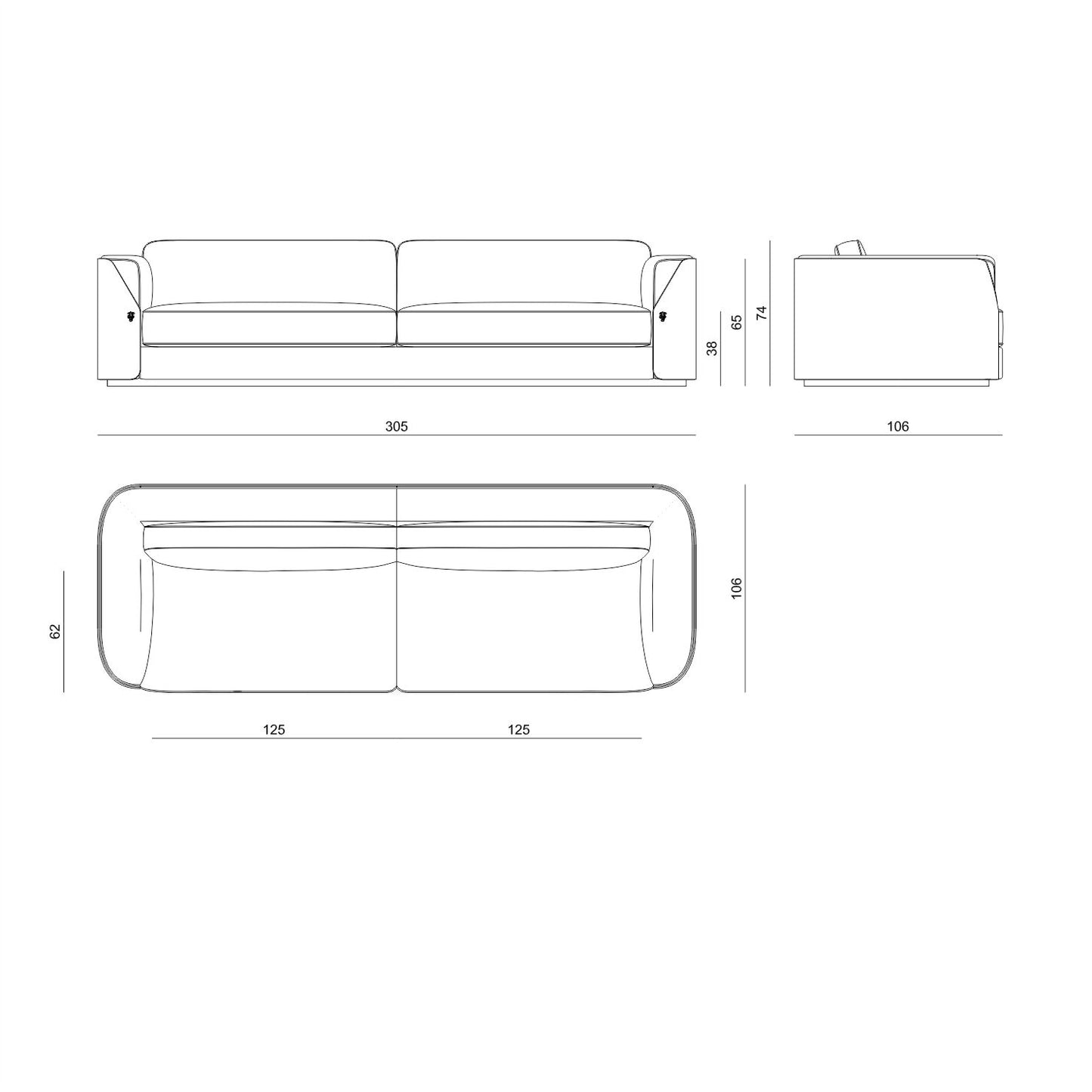 Visionnaire Fitzgerald Sofa