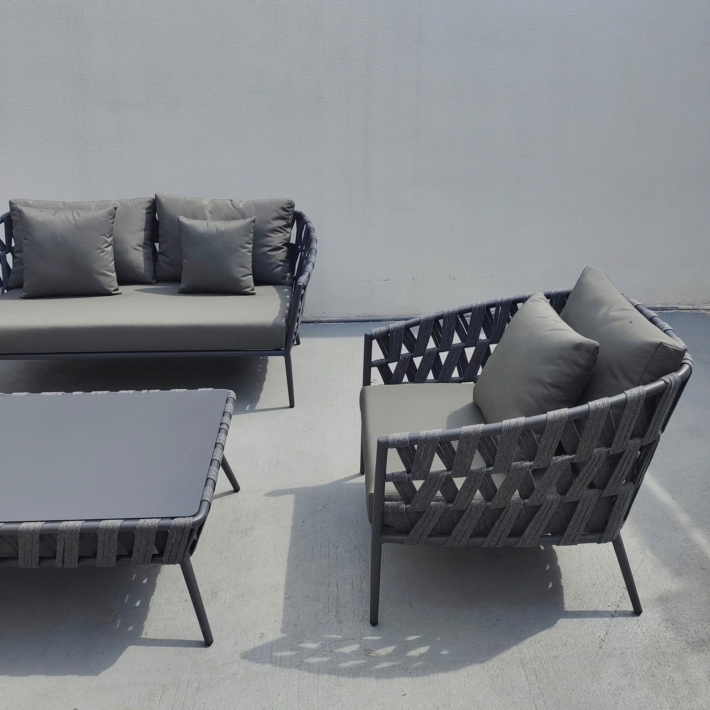 Aluminum sofa