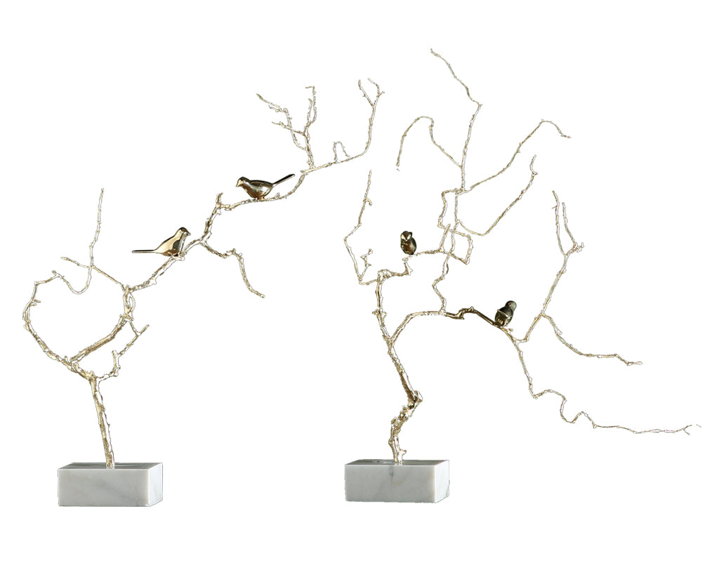 JS071 small bird branch ornament