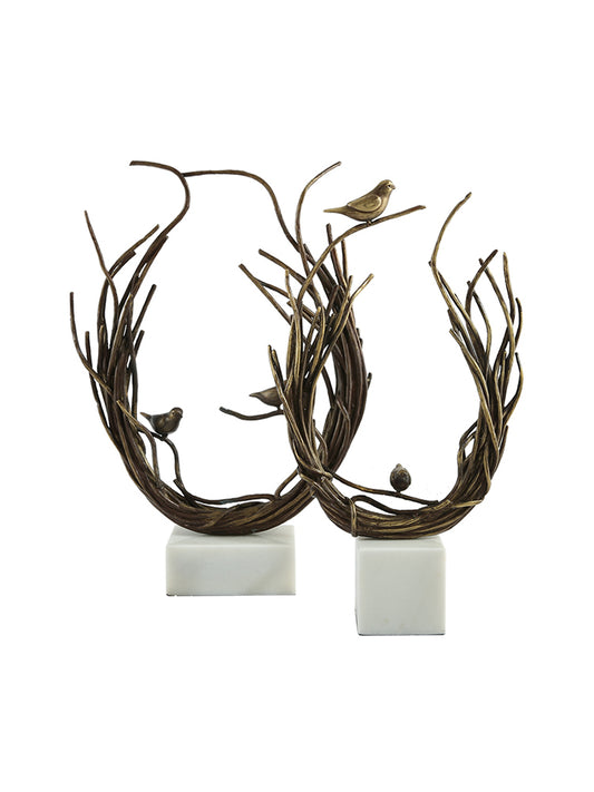 JS406X01 bird bush ornament