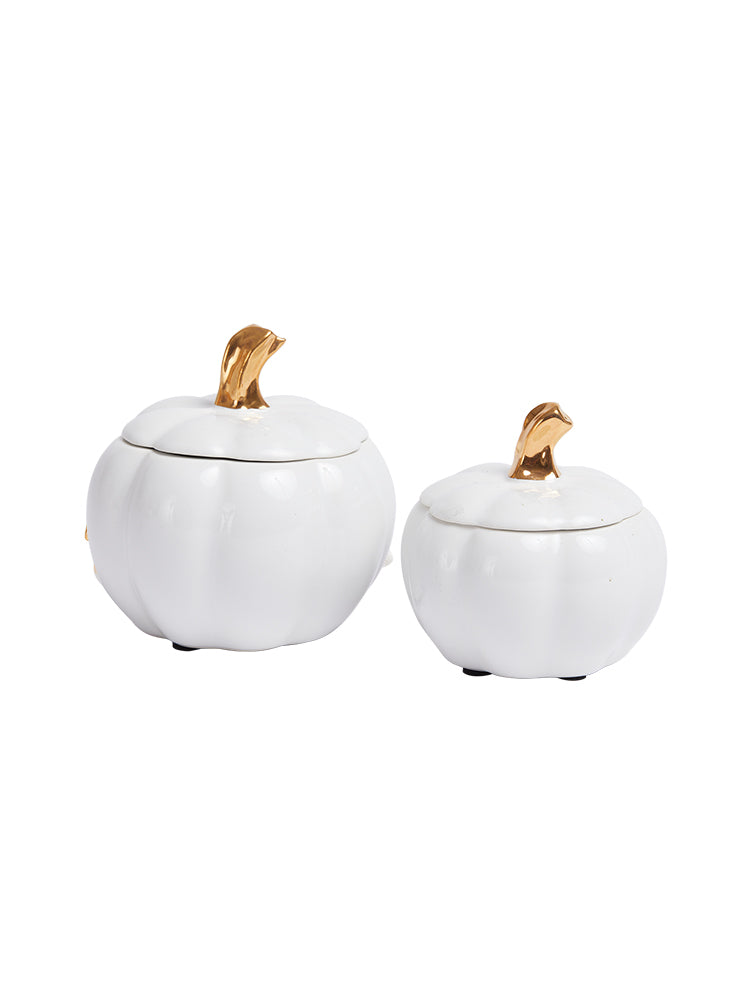 M2072X01 pumpkin jar ornament