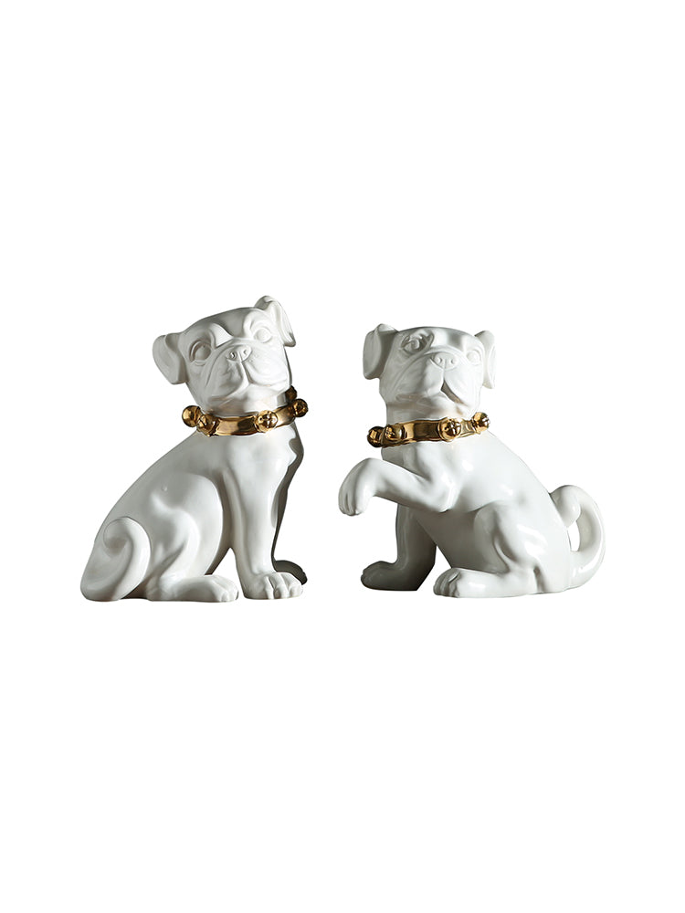 M464X01 squatting dog ornament