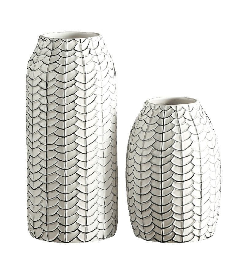 M677X01 open fish basket flower pot