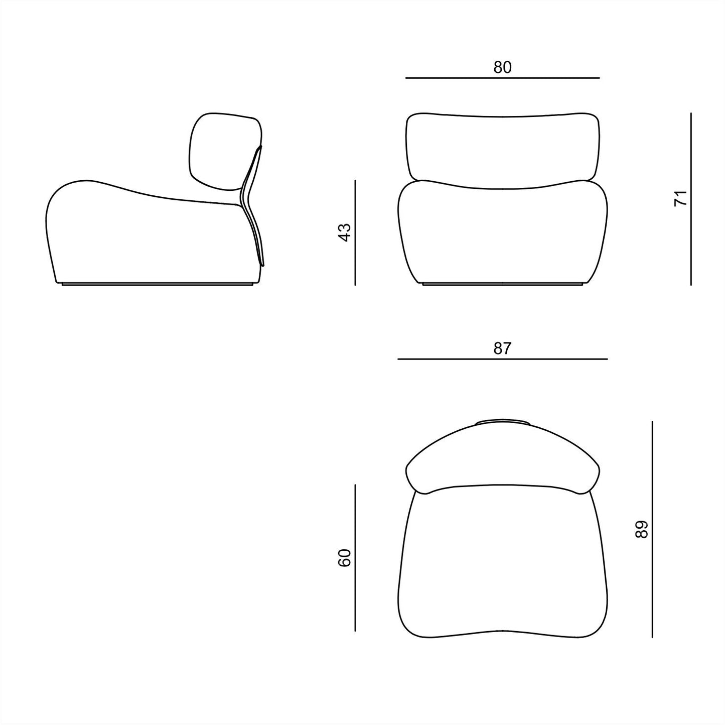 Visionnaire Mira Armchair